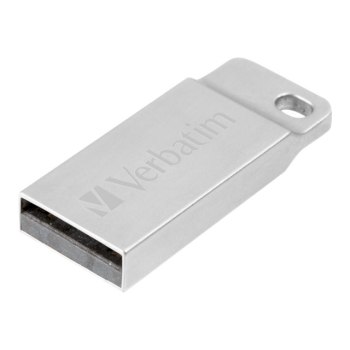 Verbatim Metal Executive - Memoria USB da 64 GB - Argento - 64 GB - USB tipo A - 2.0 - Senza coperchio - Argento