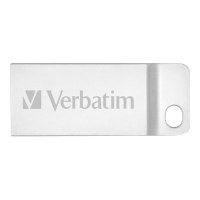 Verbatim Metal Executive - Memoria USB da 64 GB - Argento - 64 GB - USB tipo A - 2.0 - Senza coperchio - Argento