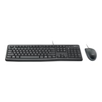 Logitech LGT-MK120-US - Cablato - USB - QWERTY - Nero - Mouse incluso