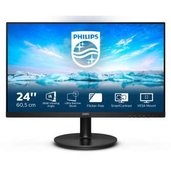 Philips V Line 241V8L/00 - 60,5 cm (23.8") - 1920 x 1080 Pixel - Full HD - LED - 4 ms - Nero