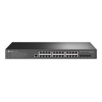 TP-LINK JetStream 24-Port Gigabit L2 Managed Switch with 4 SFP Slots - Managed - L2 - Gigabit Ethernet (10/100/1000) - Rack mounting - 1U