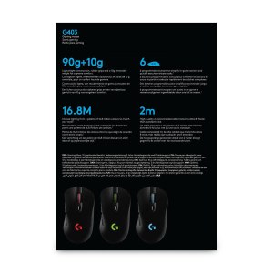 Logitech G G403 HERO Right Mouse USB Type-A Optical 25600 DPI