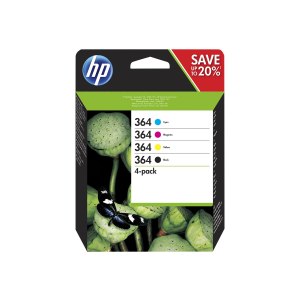 HP 364 - 4-pack - black, yellow, cyan, magenta