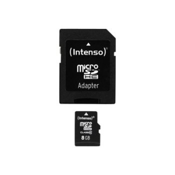 Intenso Class 10 - Flash-Speicherkarte (microSDHC/SD-Adapter inbegriffen)