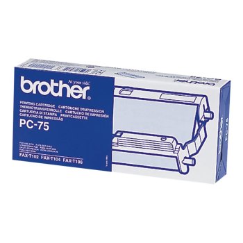 Brother PC75 - Schwarz - Farbbandkassette - für FAX-T102