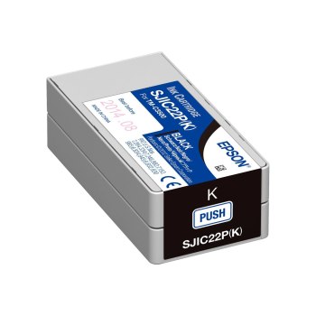 Epson SJIC22P(K): Ink cartridge for ColorWorks C3500 (Black) - Pigment-based ink - 1 pc(s)