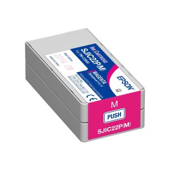 Epson SJIC22P(M): Ink cartridge for ColorWorks C3500 (Magenta) - Pigment-based ink - 1 pc(s)