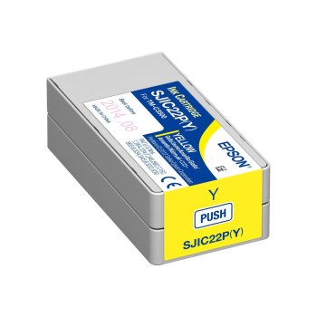 Epson SJIC22P(Y): Ink cartridge for ColorWorks C3500 (yellow) - Pigment-based ink - 1 pc(s)