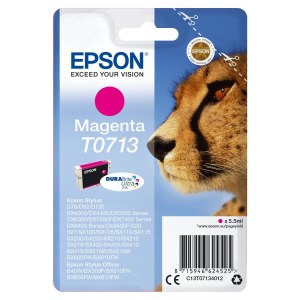 Epson Singlepack Magenta T0713 DURABrite Ultra Ink - Standard Yield - Pigment-based ink - 5.5 ml - 1 pc(s)