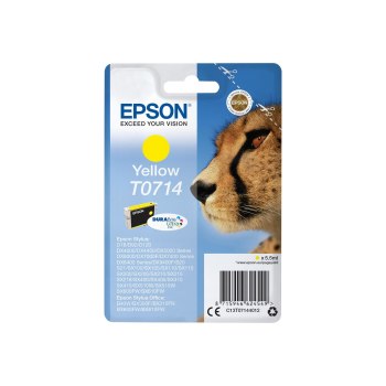 Epson Singlepack Yellow T0714 DURABrite Ultra Ink - Standard Yield - Pigment-based ink - 5.5 ml - 1 pc(s)