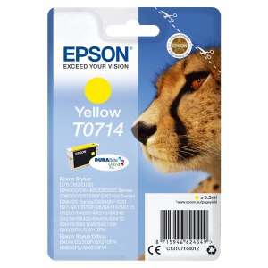 Epson Singlepack Yellow T0714 DURABrite Ultra Ink - Standard Yield - Pigment-based ink - 5.5 ml - 1 pc(s)