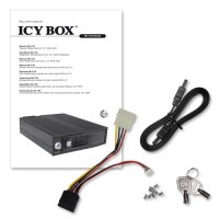 ICY BOX IB-170SK-B - Mobiles Speicher-Rack - 3.5" (8.9 cm)