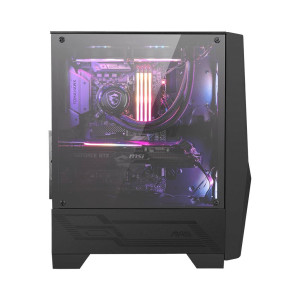 MSI MAG Forge 100R - Tower - ATX - Seitenteil mit Fenster (gehärtetes Glas) - keine Spannungsversorgung (ATX) - USB/Audio