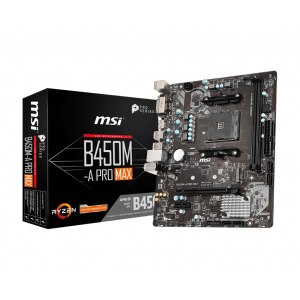 MSI B450M-A PRO MAX - AMD - Socket AM4 - AMD Athlon - AMD...