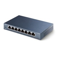 8 Metal Gigabit Switch, 5 x 10/100/1000M RJ45, GMP Snooping, IEEE 802.1p QoS, Plug and Play, metal case