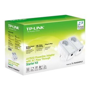 TP-LINK TL-PA4010PKIT AV500+ Powerline Kit with AC Pass...