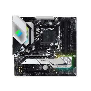 ASRock B550M Steel Legend - Motherboard - micro ATX - Socket AM4 - AMD B550 Chipsatz - USB-C Gen2, USB 3.2 Gen 1, USB 3.2 Gen 2 - 2.5 Gigabit LAN - Onboard-Grafik (CPU erforderlich)