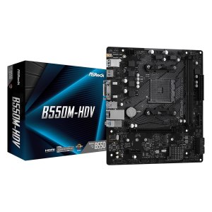 ASRock B550M-HDV - Motherboard - micro ATX - Socket AM4 - AMD B550 Chipsatz - USB 3.2 Gen 1 - Gigabit LAN - Onboard-Grafik (CPU erforderlich)