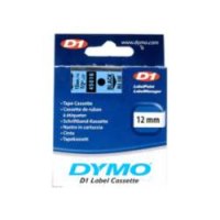 Dymo D1 - Self-adhesive - black on blue