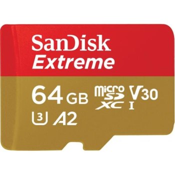 SanDisk Extreme - Flash memory card (microSDXC to SD adapter included)