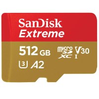 SanDisk Extreme - 512 GB - MicroSDXC - Class 10 - UHS-I - 160 MB/s - 90 MB/s