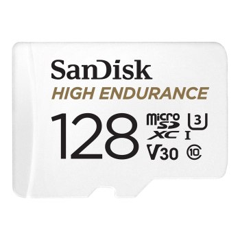 SanDisk High Endurance - 128 GB - MicroSDXC - Classe 10 - UHS-I - 100 MB/s - 40 MB/s