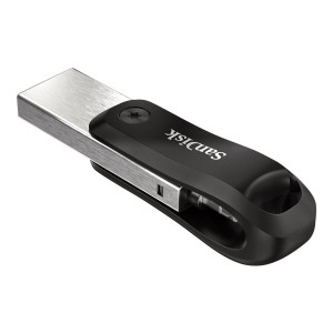 SanDisk iXpand - 64 GB - USB Type-A / Lightning - 3.2 Gen 2 (3.1 Gen 2) - Girevole - Nero - Argento