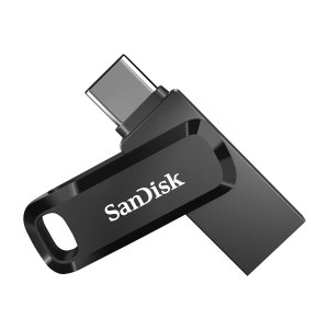 SanDisk Ultra Dual Drive Go - 64 GB - USB Type-A / USB Type-C - 3.2 Gen 1 (3.1 Gen 1) - 150 MB/s - Girevole - Nero