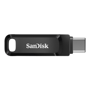 SanDisk Ultra Dual Drive Go - 64 GB - USB Type-A / USB Type-C - 3.2 Gen 1 (3.1 Gen 1) - 150 MB/s - Girevole - Nero