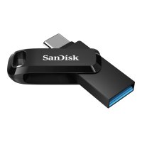 SanDisk Ultra Dual Drive Go - 64 GB - USB Type-A / USB Type-C - 3.2 Gen 1 (3.1 Gen 1) - 150 MB/s - Girevole - Nero