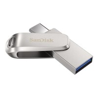 SanDisk Ultra Dual Drive Luxe - 256 GB - USB Type-A / USB Type-C - 3.2 Gen 1 (3.1 Gen 1) - 150 MB/s - Girevole - Acciaio inossidabile