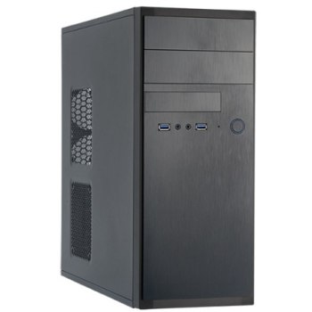 Chieftec Elox Series HQ-01B - Tower - ATX - ohne Netzteil - Schwarz - USB/Audio