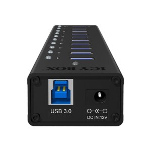 ICY BOX IB-AC6110 - Hub - 10 x SuperSpeed USB 3.0