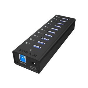 ICY BOX IB-AC6110 - USB 3.2 Gen 1 (3.1 Gen 1) Type-B - USB 3.2 Gen 1 (3.1 Gen 1) Type-A - 5000 Mbit/s - Nero - Alluminio - Cina