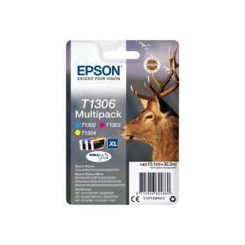 Epson Stag Multipack 3 colori - Resa elevata (XL) - Inchiostro a base di pigmento - 10,1 ml - 3 pz - Confezione multipla