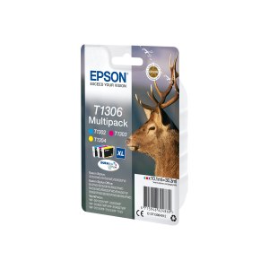 Epson Stag Multipack 3 colori - Resa elevata (XL) - Inchiostro a base di pigmento - 10,1 ml - 3 pz - Confezione multipla