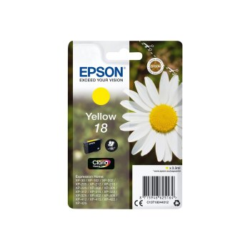 Epson Daisy Cartuccia Margherita Giallo Inchiostri Claria Home 18 - Resa standard - Inchiostro a base di pigmento - 3,3 ml - 180 pagine - 1 pz