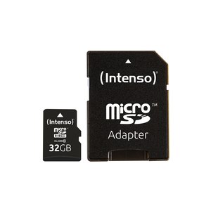 Intenso Class 10 - Flash memory card (microSDHC to SD adapter included)
