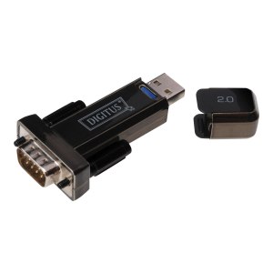 DIGITUS Converter - USB 2.0 - D-Sub 9 Male - Nero