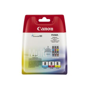 Canon CLI-8 Multipack - 3er-Pack - Gelb, Cyan, Magenta
