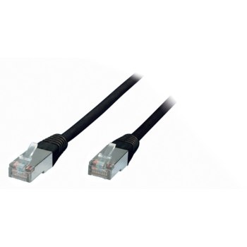 ShiverPeaks Patchkabel CAT5e RJ45 F/UTP 1m black - Cavo - Rete