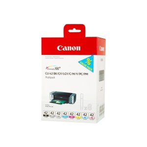 Canon CLI-42 BK/GY/LG/C/M/Y/PC/PM Multipack - 8er-Pack