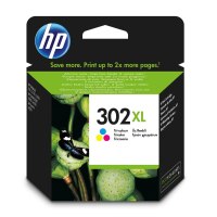 HP 302 XL Tinte color F6U67AE - Original - Ink Cartridge