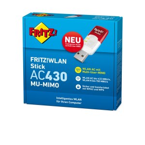 AVM FRITZ!WLAN Stick AC 430 MU-MIMO - Wired & Wireless - USB - WLAN - 433 Mbit/s