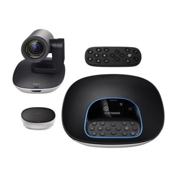 Logitech Group - Sistema di videoconferenza di gruppo - Full HD - 30 fps - 10x - Nero - Grigio