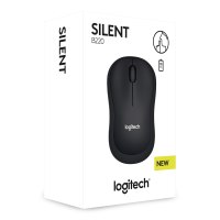 Logitech B220 Silent - Maus - optisch - 3 Tasten - kabellos - 2.4 GHz - kabelloser Empfänger (USB)