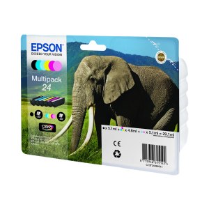 Epson Elephant Multipack 6-colours 24 Claria Photo HD Ink...