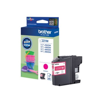 Brother LC-221M - Inchiostro a base di pigmento - 260 pagine - 1 pz