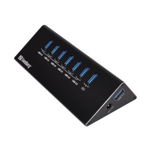 SANDBERG USB 3.0 Hub 6+1 ports - USB 3.2 Gen 1 (3.1 Gen...