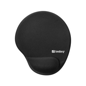 SANDBERG Gel Mousepad with Wrist Rest - Nero - Monocromatico - Gel - Riposo del polso